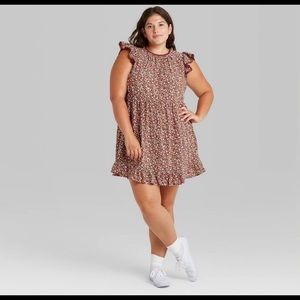 NWT Red floral dress